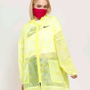 Nike Yellow Hooded Jacket